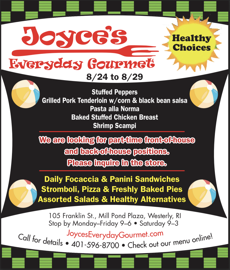 Joyces Everyday Gourmet Weekly Specials