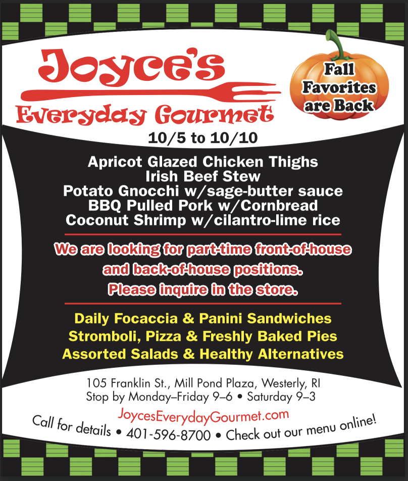 Joyces Everyday Gourmet Weekly Specials