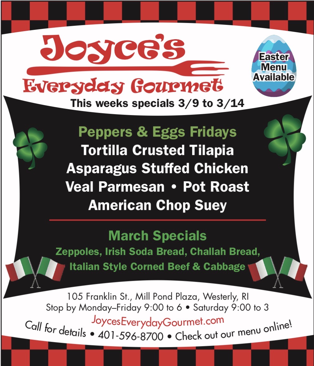 Joyces Everyday Gourmet Weekly Specials
